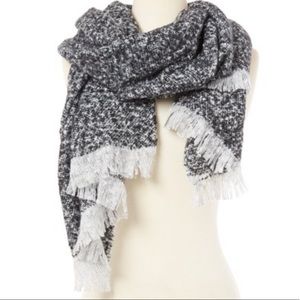 Steve Madden Heather Fringe Oversize Blanket Scarf